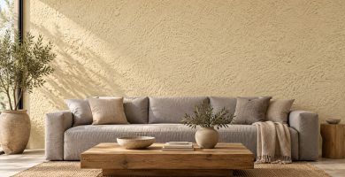 Piedra repicada en interiores: ideas para salones y recibidores